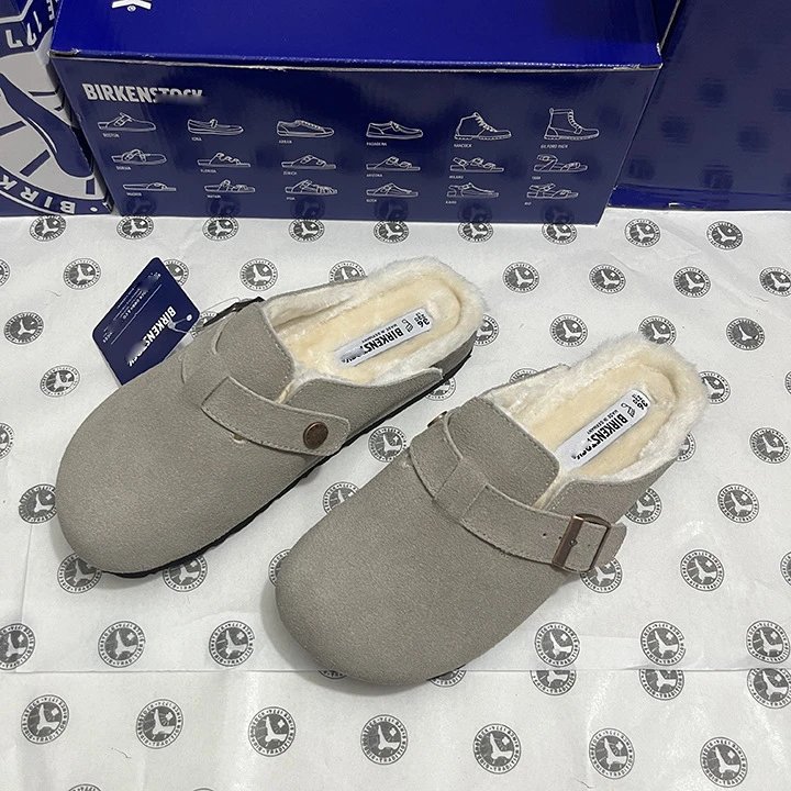 Birkenstock Slippers Boston Shearling Buckle Mules image 2