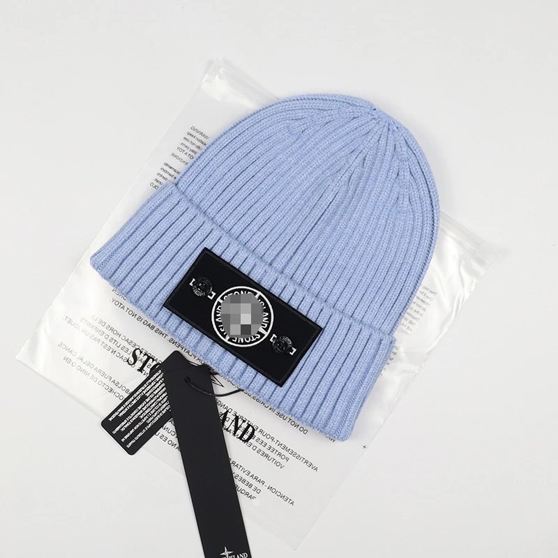 light blue white label