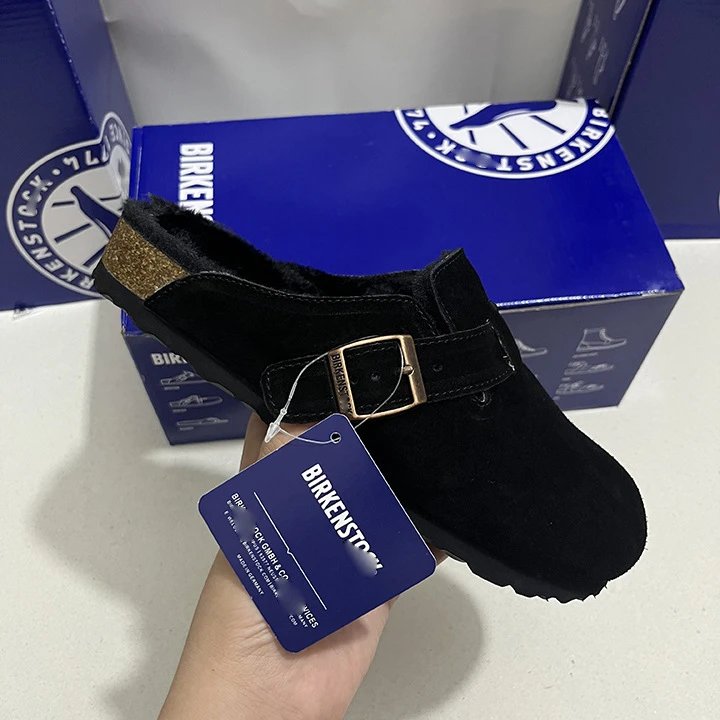 Birkenstock Slippers Boston Shearling Buckle Mules image 3