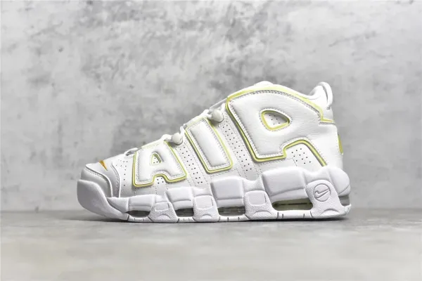 Nike Air More Uptempo White Lemonade Sneakers - 1