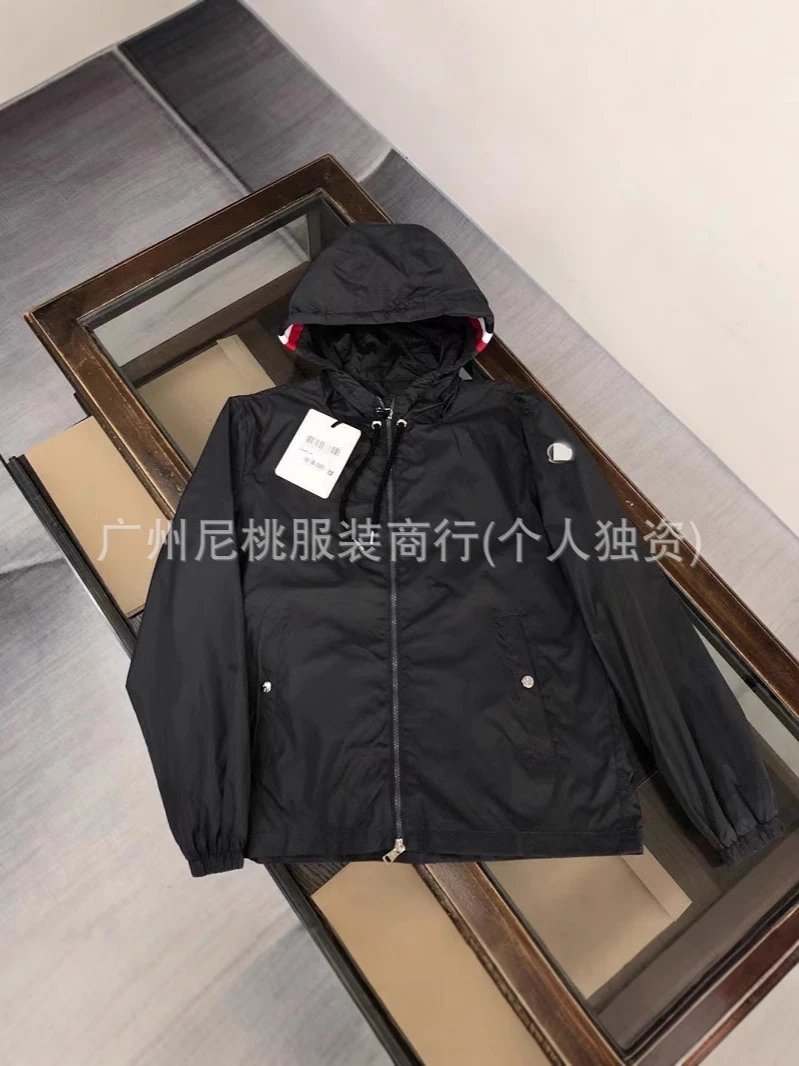 正确版M家男士高端抽绳连帽上衣服运动减龄休闲夹克风衣外套批发