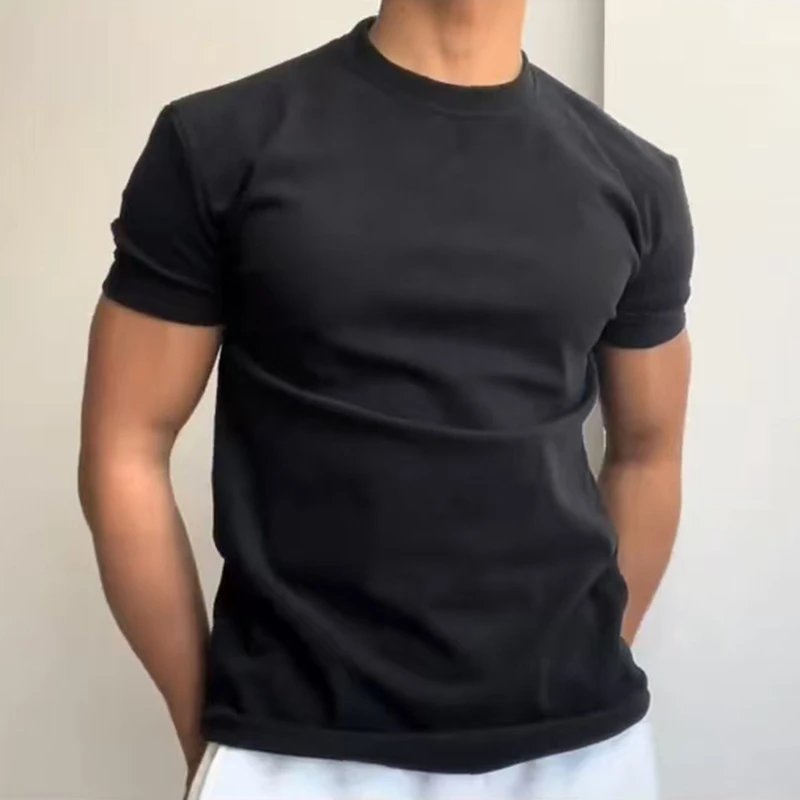 Unbranded Heavyweight Fitted T-shirt Black