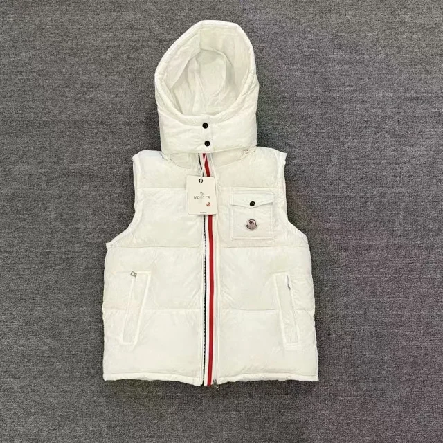 Moncler Vests Quilted puffer vest with detachable hood product detail image 8
