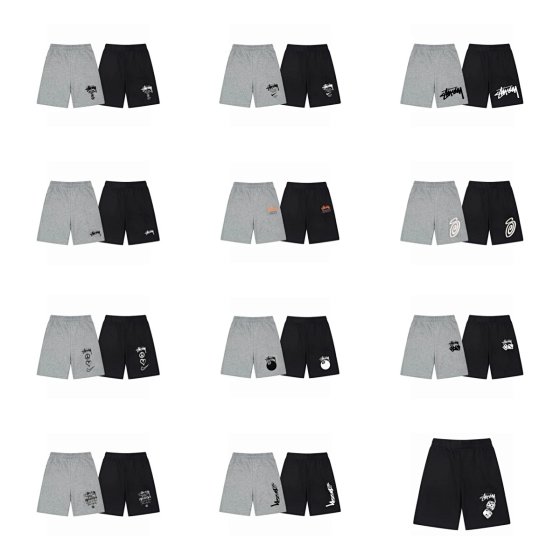 STU Casual Five-Point Pants with Skull & Dice Print for Men, Women, and Teens