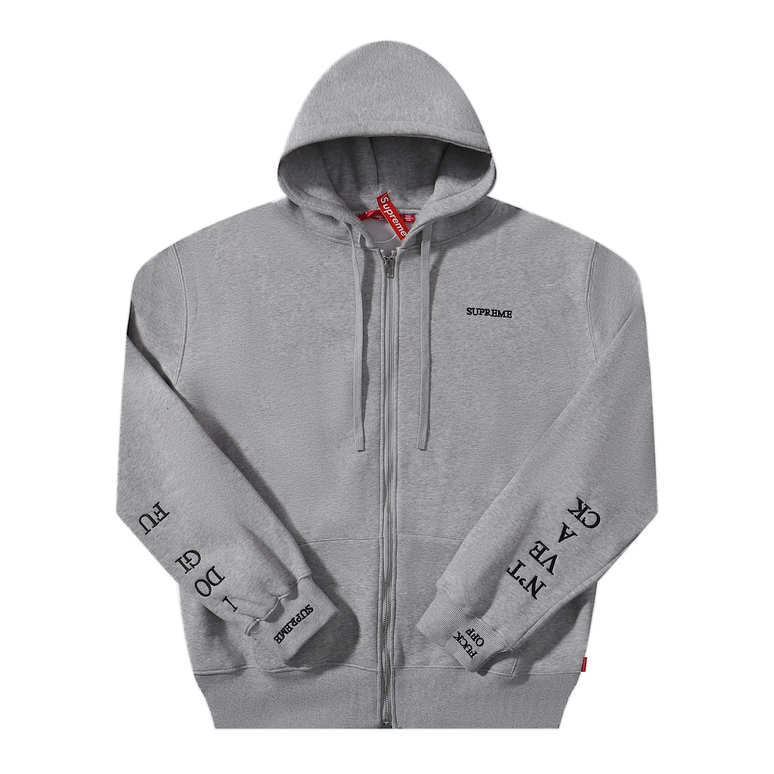 Supreme Lettering Full-Zip Hoodie