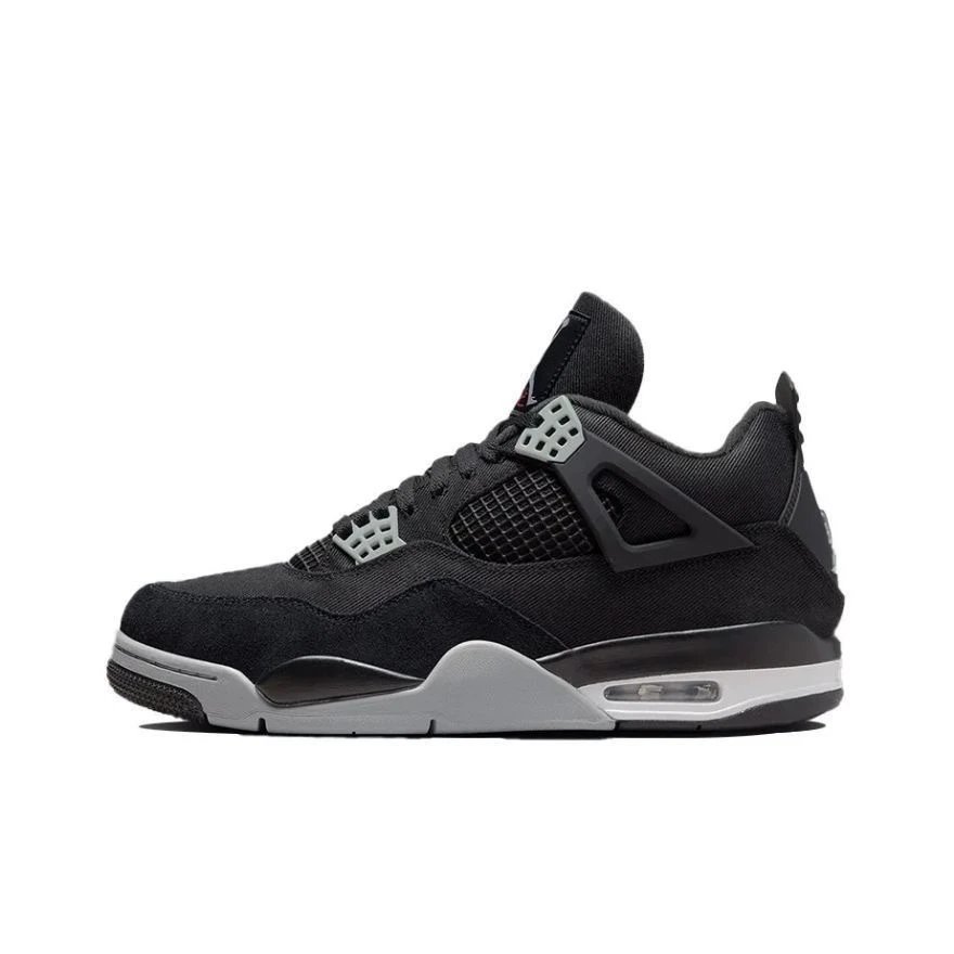 AJ4 Black Canvas