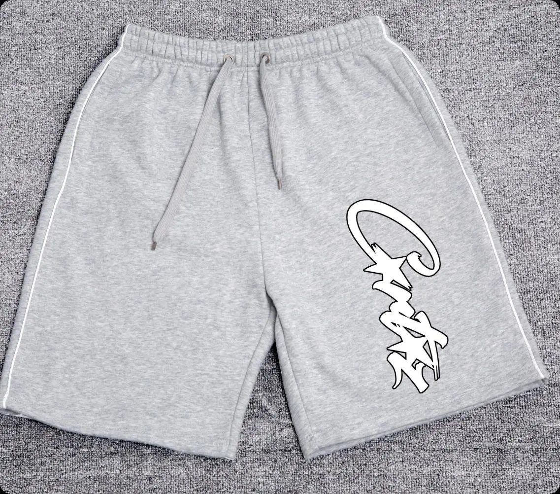Cortez Starry Cursive Script Side Webbing Casual Shorts - rep szorty