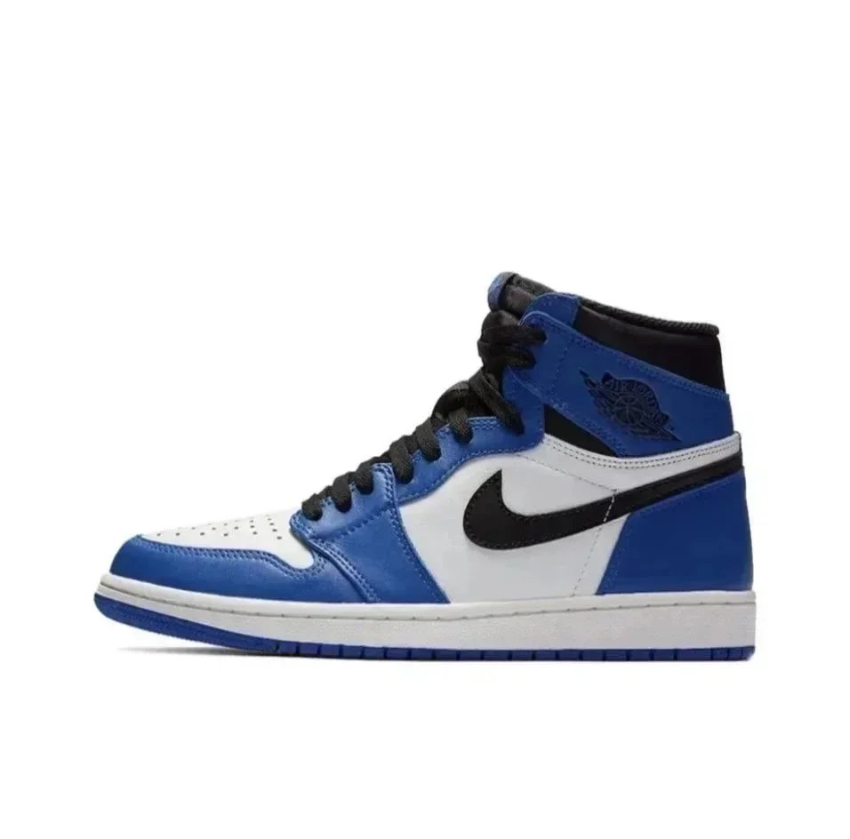 Men's white and blue