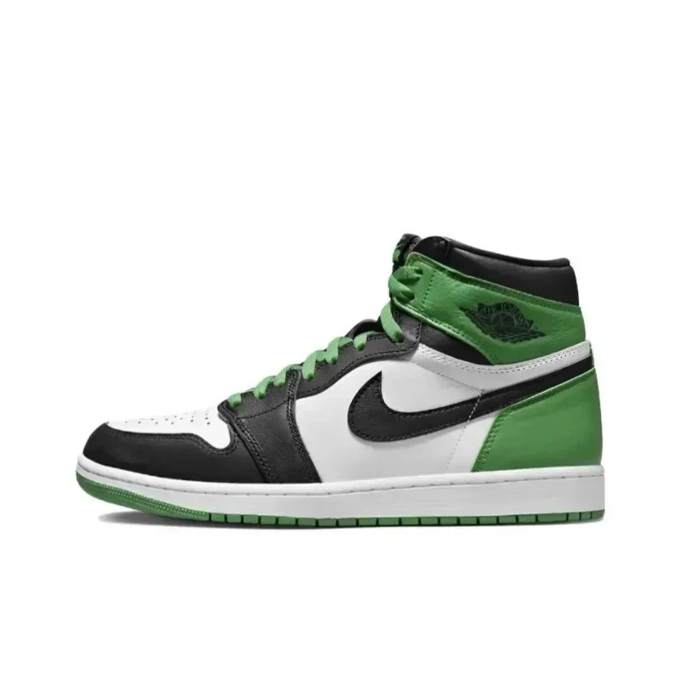 Unisex black green toe white green black