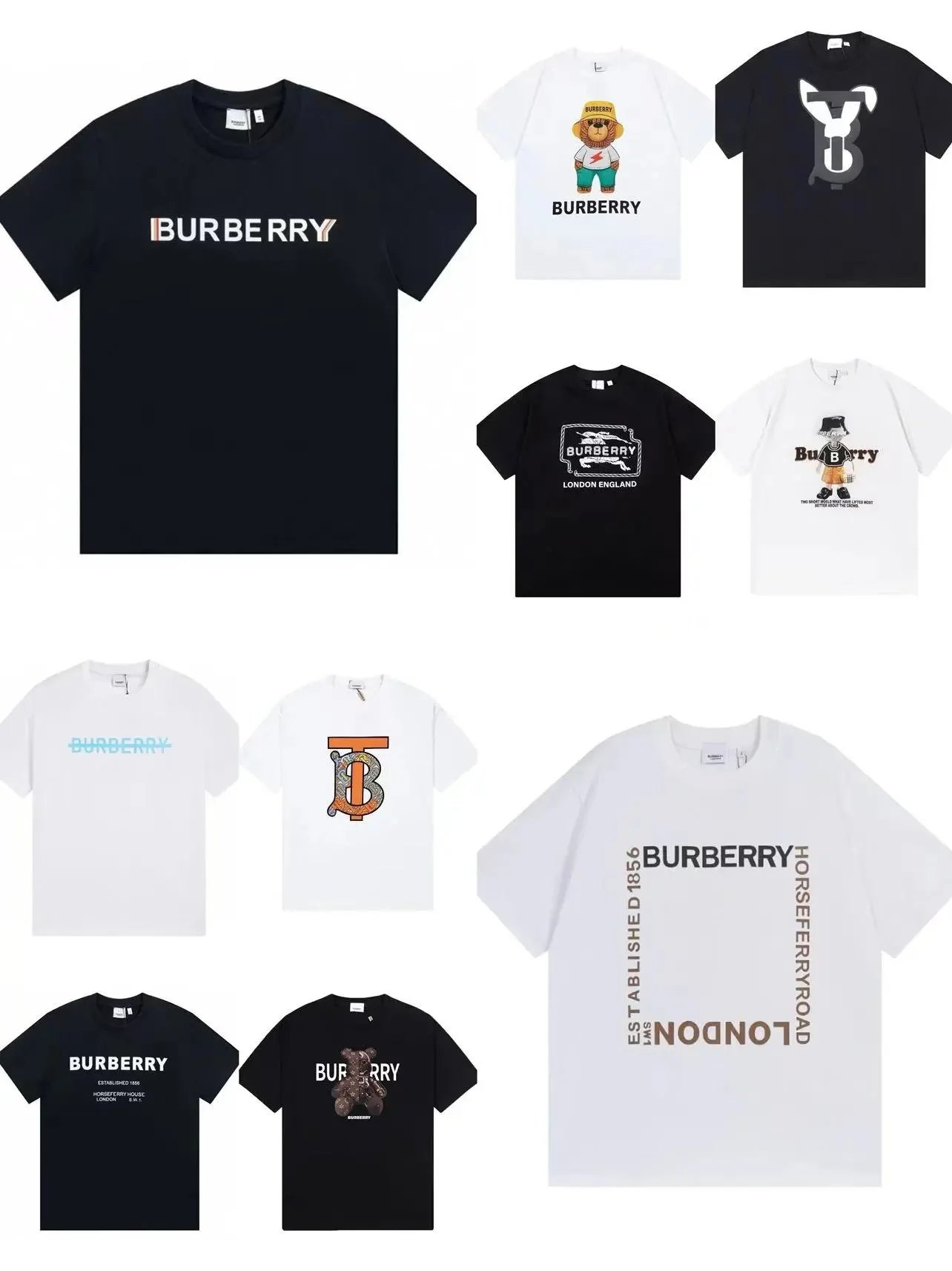 Burberry Logo & Teddy Bear T-S