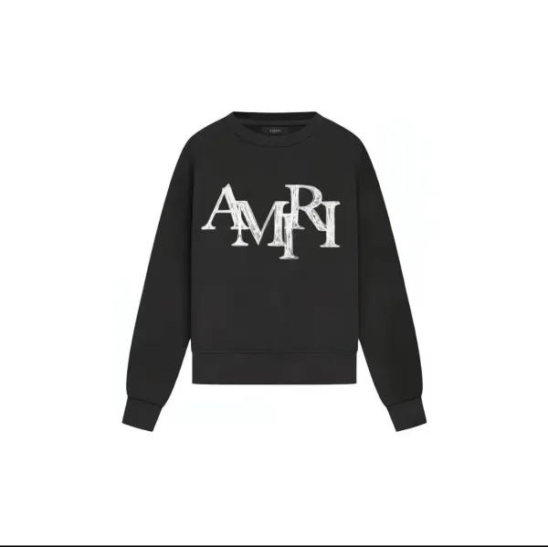 MMY Monogram Logo Black Crewneck Sweater - 14