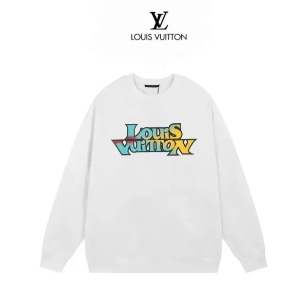 Louis Vuitton Pumpkin Print Crewneck Sweatshirt White - 13