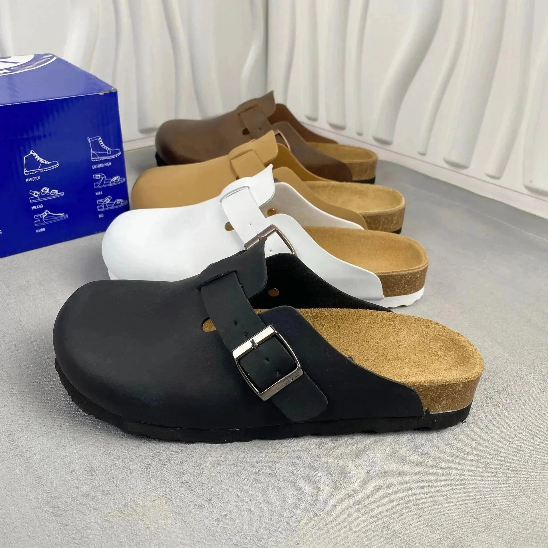 Birkenstock Slippers Boston Buckle Clogs image 2