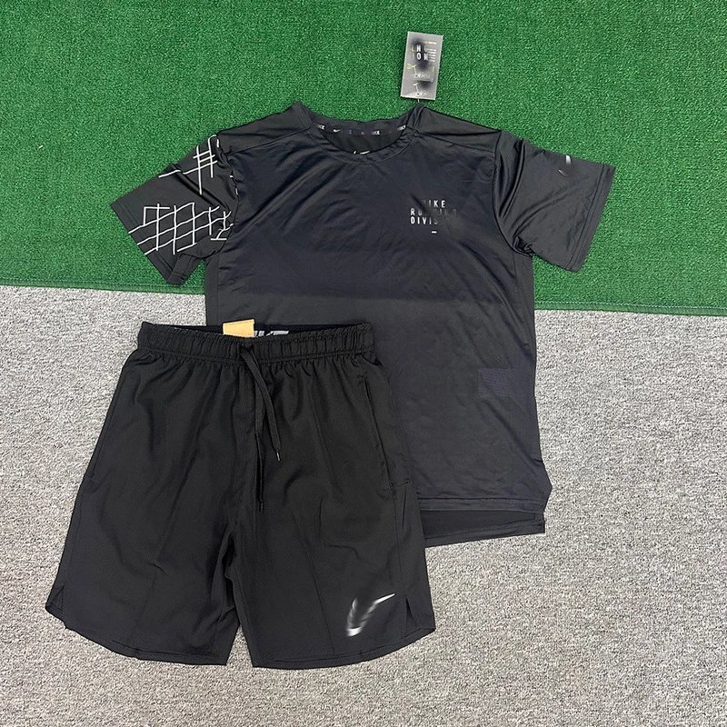 Pattern short sleeved black+218 black