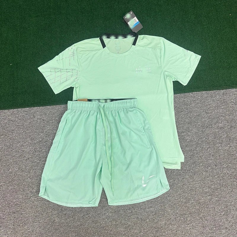 Pattern short sleeved green+218 green
