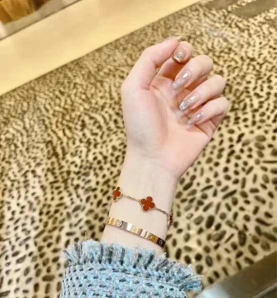 Cartier Love Bracelet Rose Gold with Diamonds Bracelet Jewelry - 9