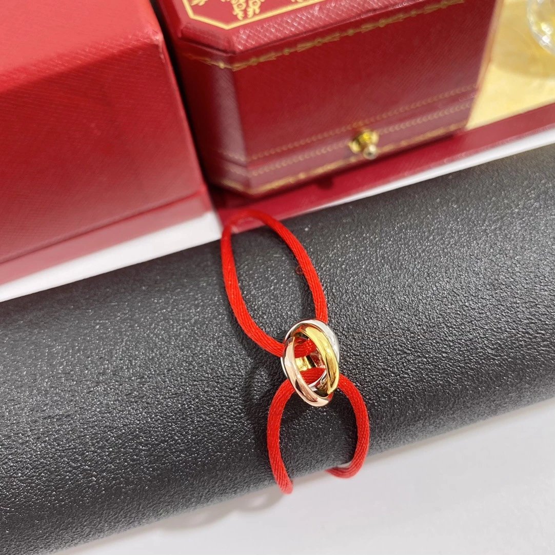 Cartier Trinity Cord Bracelets (Red, Black, Burgundy)