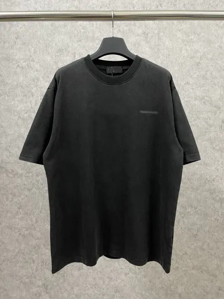 Design Oversized Washed Black T-Shirt Tops.t Shirts - 1