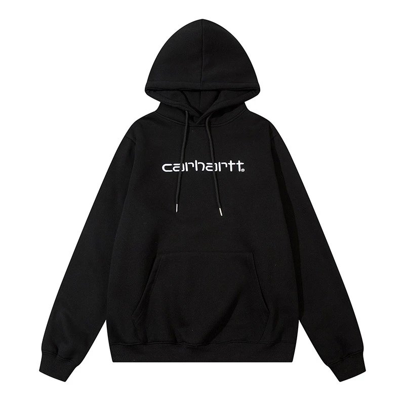 Carhartt Dark Green Hoodie with Black Logo