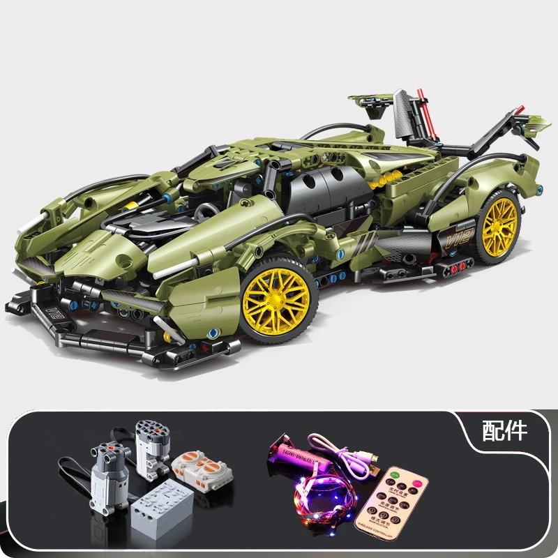 Concept Green V12 [High Quality Mechanical Linkage] [RC Power/Lighting Version] 999 Pellets