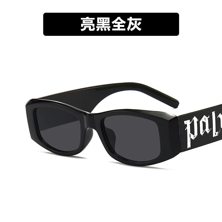 Palm Angels Green Frame Rectangular Sunglasses