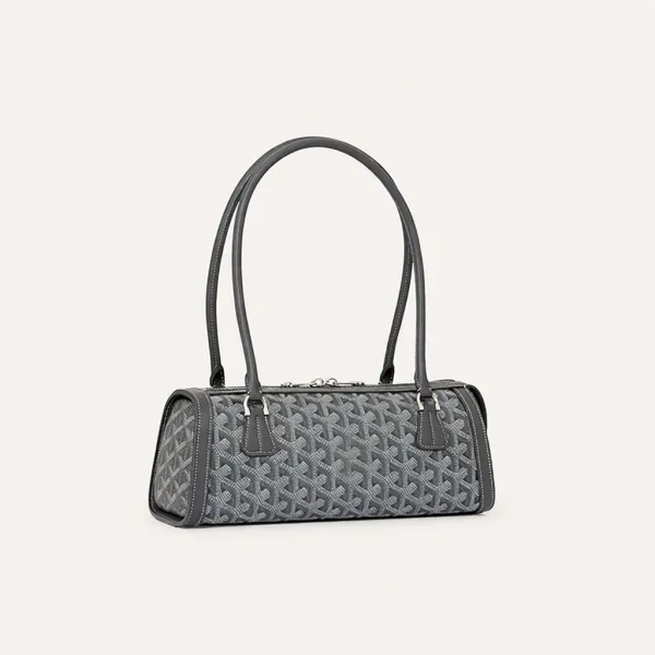 Goyard Saint-Louis PM Gray Canvas Handbag - 1