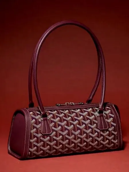 Goyard Saint-Louis PM Gray Canvas Handbag - 3