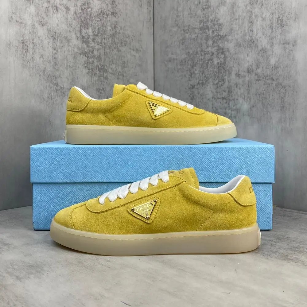 Prada Sneakers Low-top lace-up with triangle logo plaque image 8