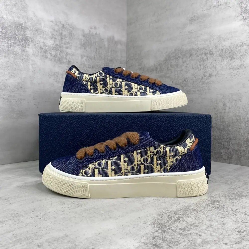 Dior Sneakers Low-Top Lace-Up Monogram — Style 4