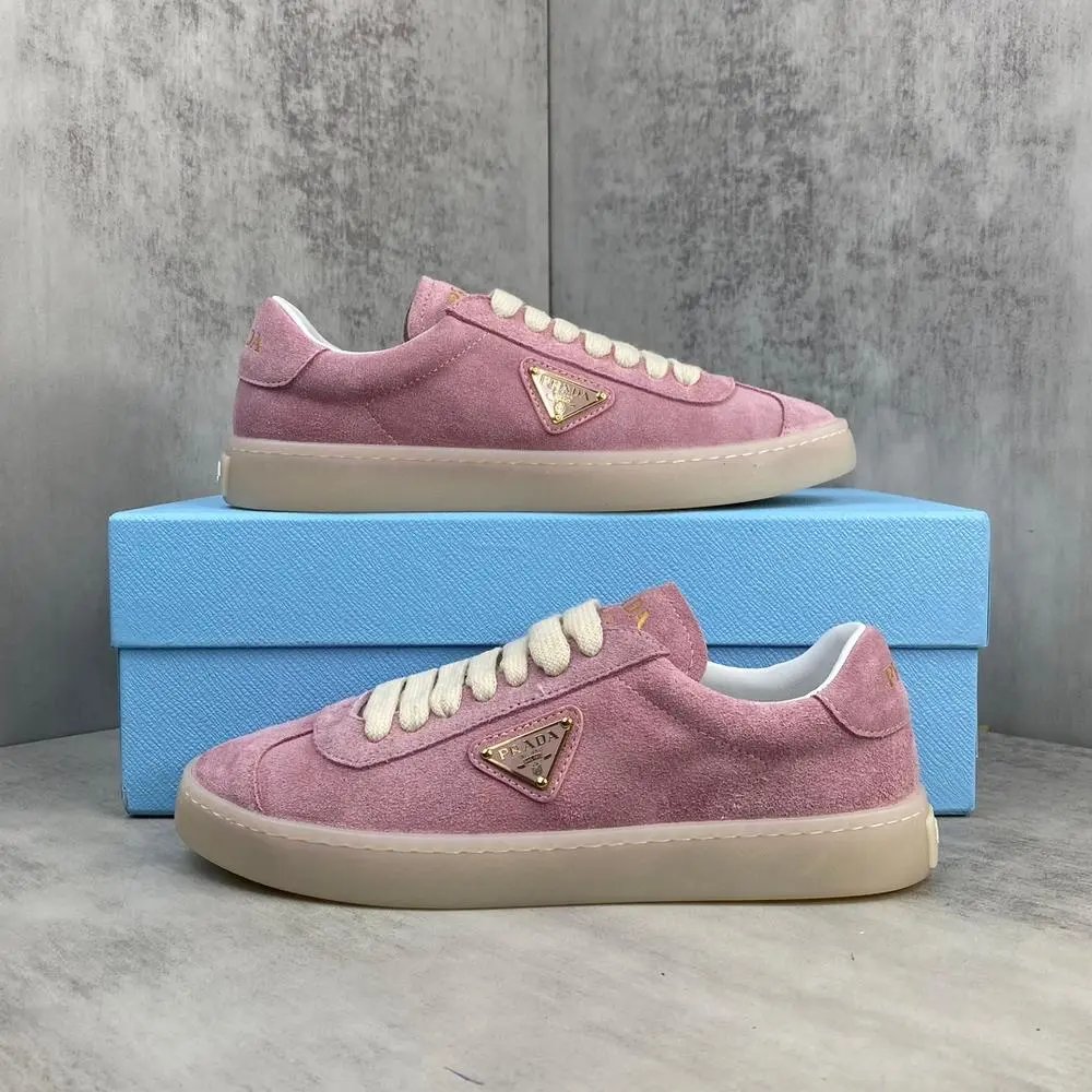 Prada Sneakers Low-top lace-up with triangle logo plaque image 9