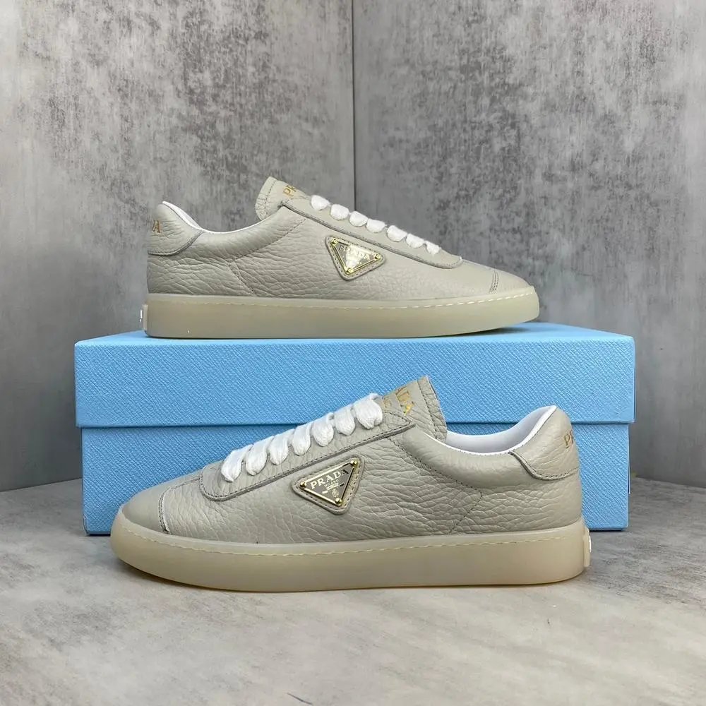 Prada Sneakers Low-top lace-up with triangle logo plaque image 4