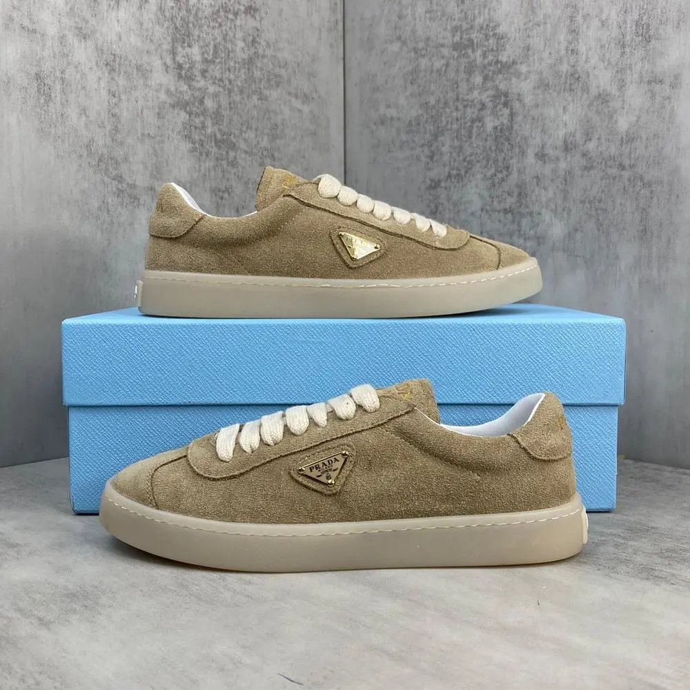 Prada Sneakers Low-top lace-up with triangle logo plaque image 6