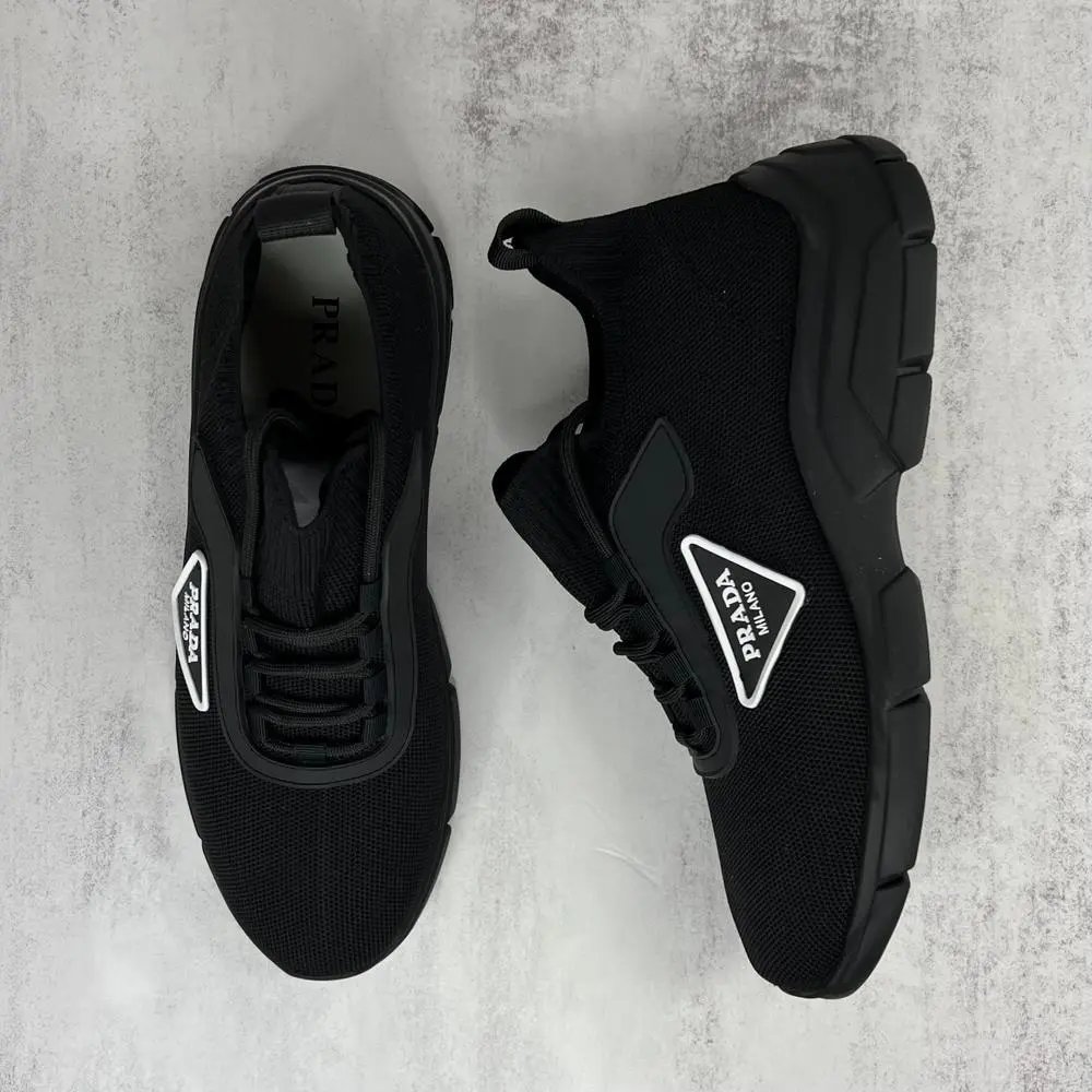 Prada Sneakers Knit high-top chunky-sole image 8
