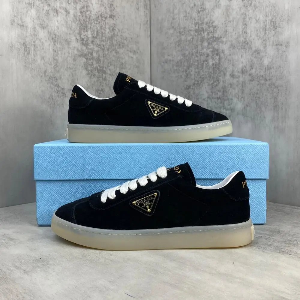 Prada Sneakers Low-top lace-up with triangle logo plaque image 5