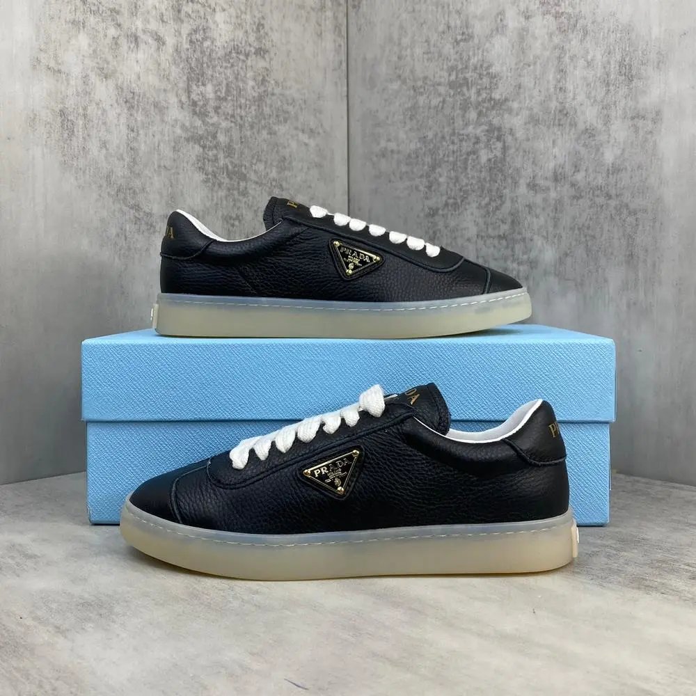 Prada Sneakers Low-top lace-up with triangle logo plaque image 3