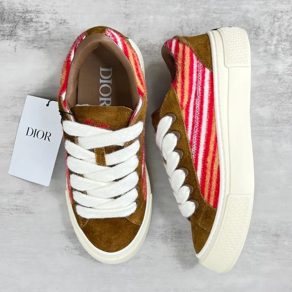 Dior Sneakers Low-Top Lace-Up with Oblique Panels image 4