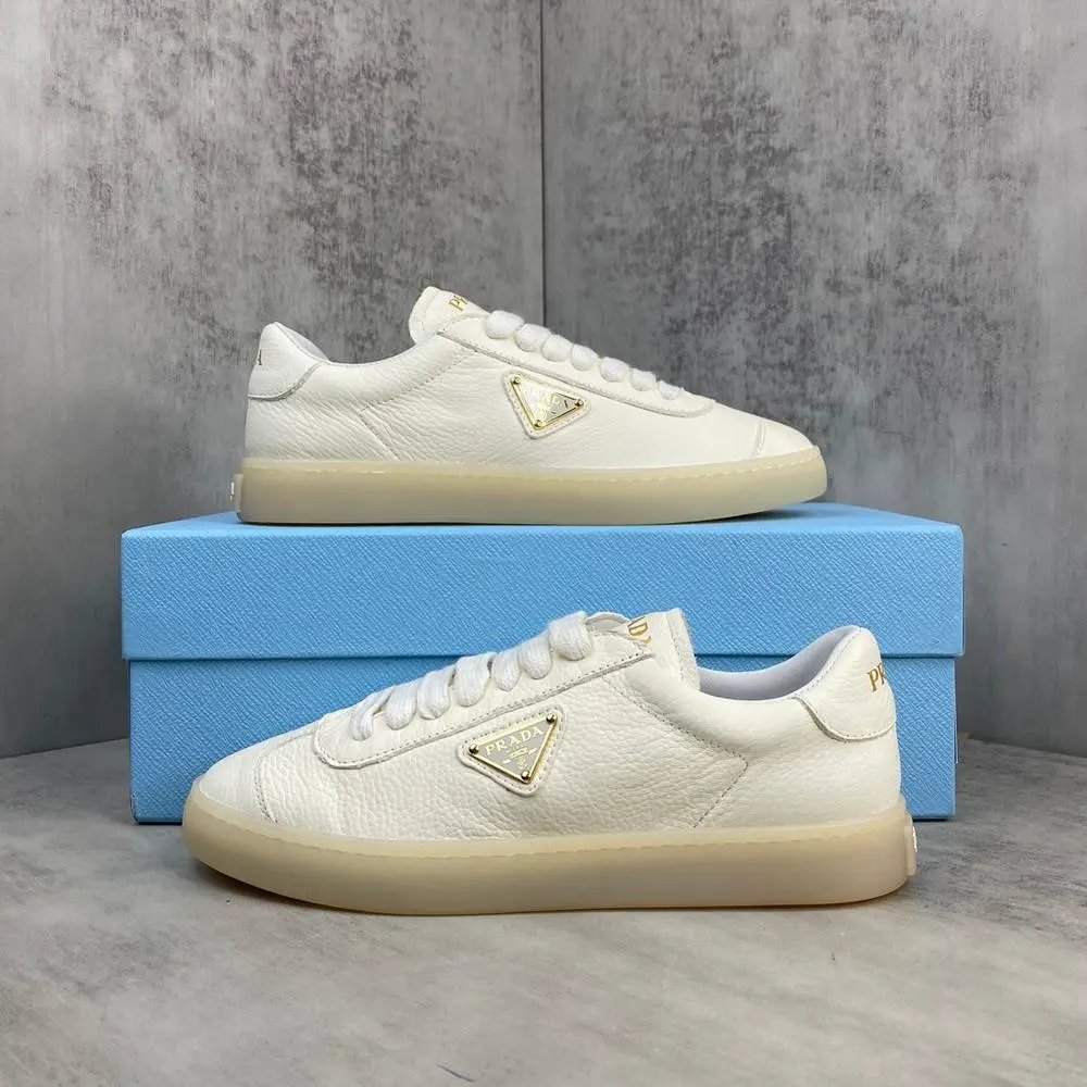 Prada Sneakers Low-top lace-up with triangle logo plaque image 2