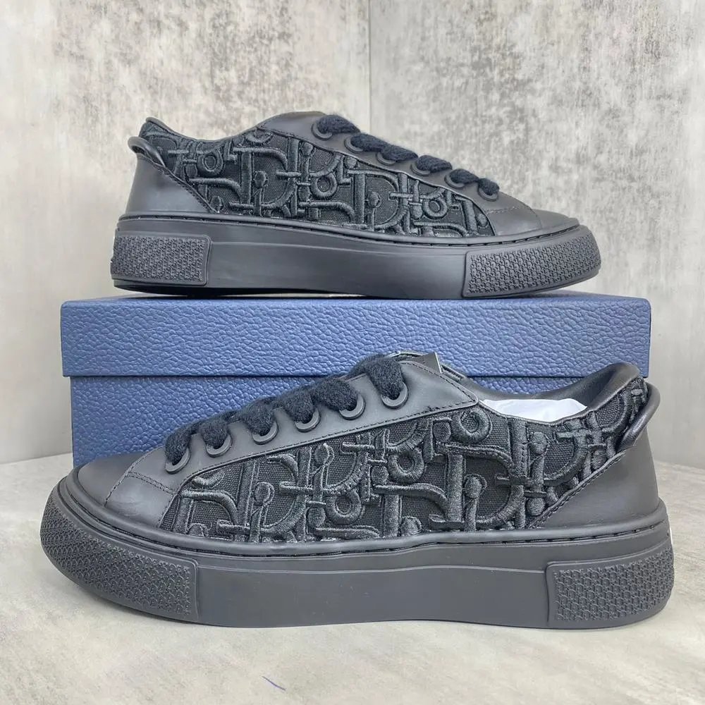 Dior Sneakers Low-Top Lace-Up with Oblique Panels image 2
