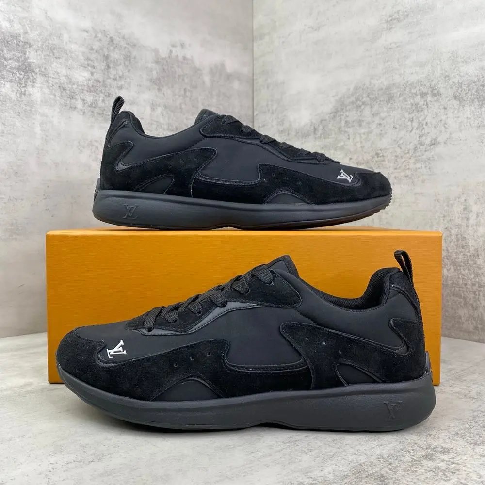 Louis Vuitton Sneakers Low-Top Leather and Suede — Style 6