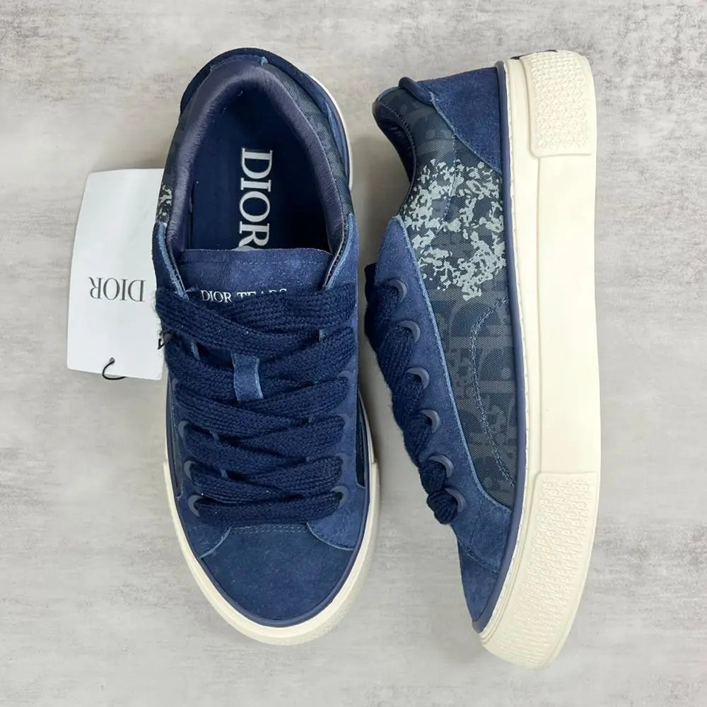 Dior Sneakers Low-Top Lace-Up with Oblique Panels image 6
