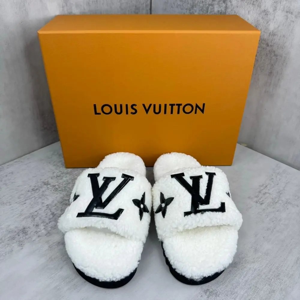 Louis Vuitton Slippers Shearling LV Monogram Slide image 2