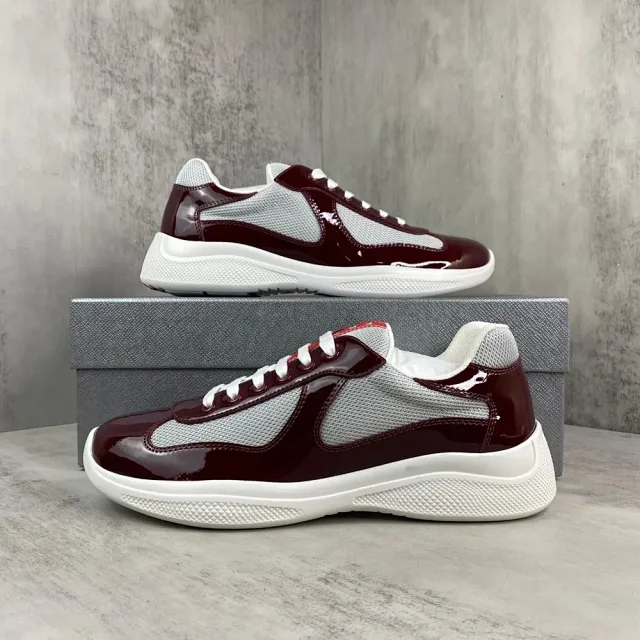 Unbranded Sneakers Patent Leather and Mesh Low-Top Lace-Up product detail image 2