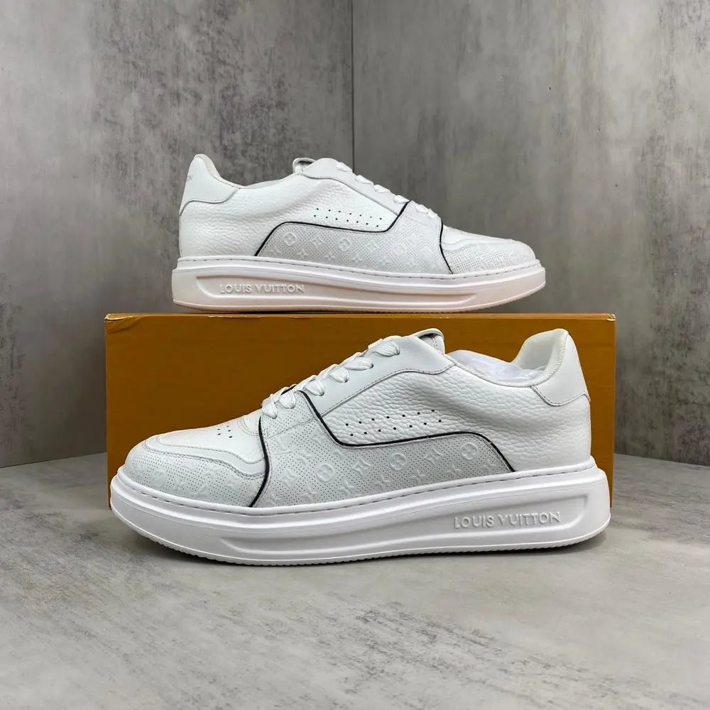 Louis Vuitton Sneakers Beverly Hills Monogram-Embossed Leather Low-Top image 4