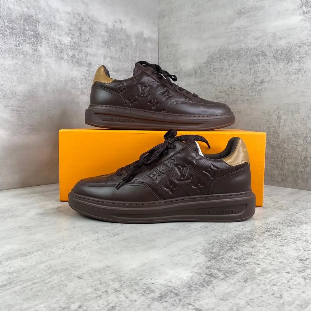 Louis Vuitton Sneakers Beverly Hills Monogram-Embossed Leather Low-Top — Style 3