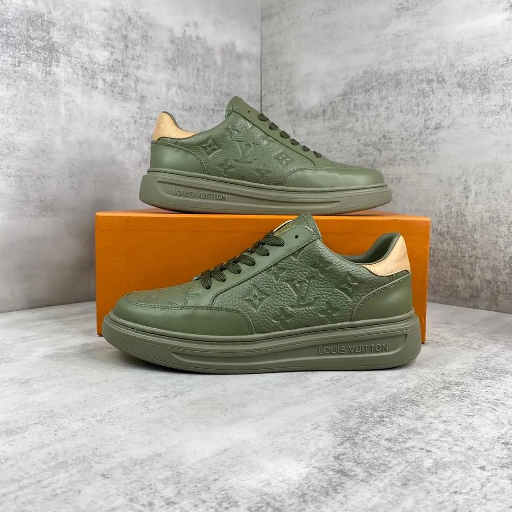 Louis Vuitton Sneakers Beverly Hills Monogram-Embossed Leather Low-Top — Style 5