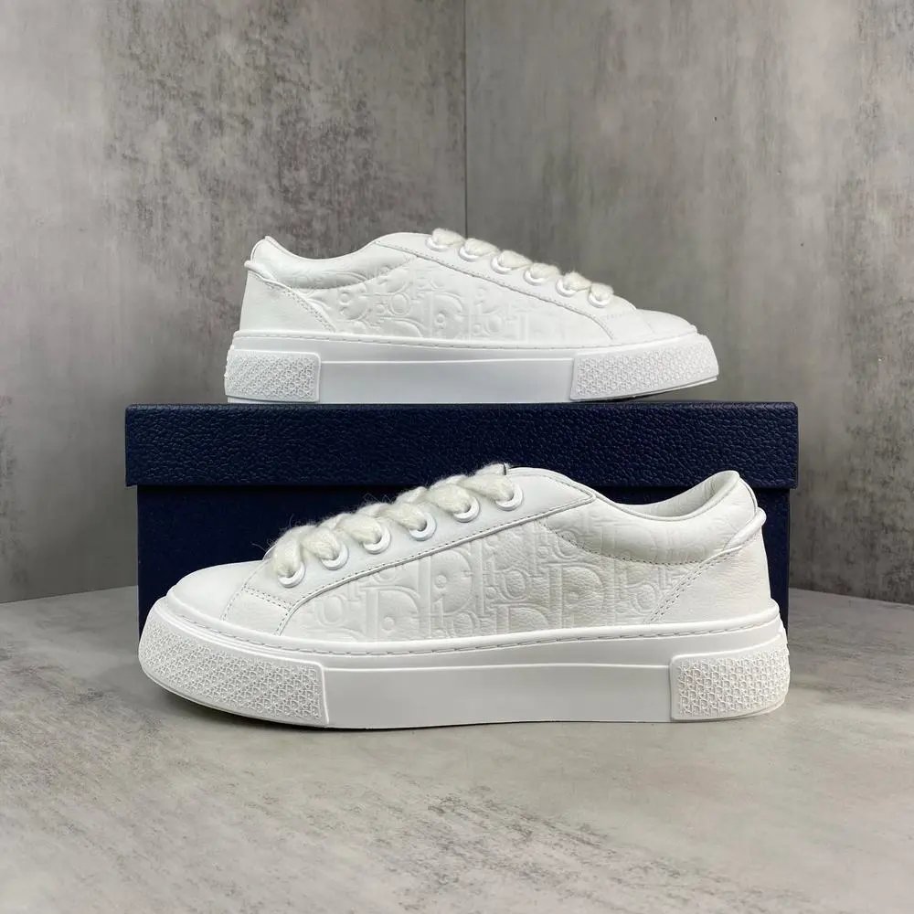 Dior Sneakers Low-top lace-up with embossed monogram panels image 6