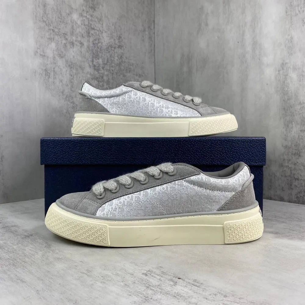 Dior Sneakers Low-top lace-up with embossed monogram panels — Style 6