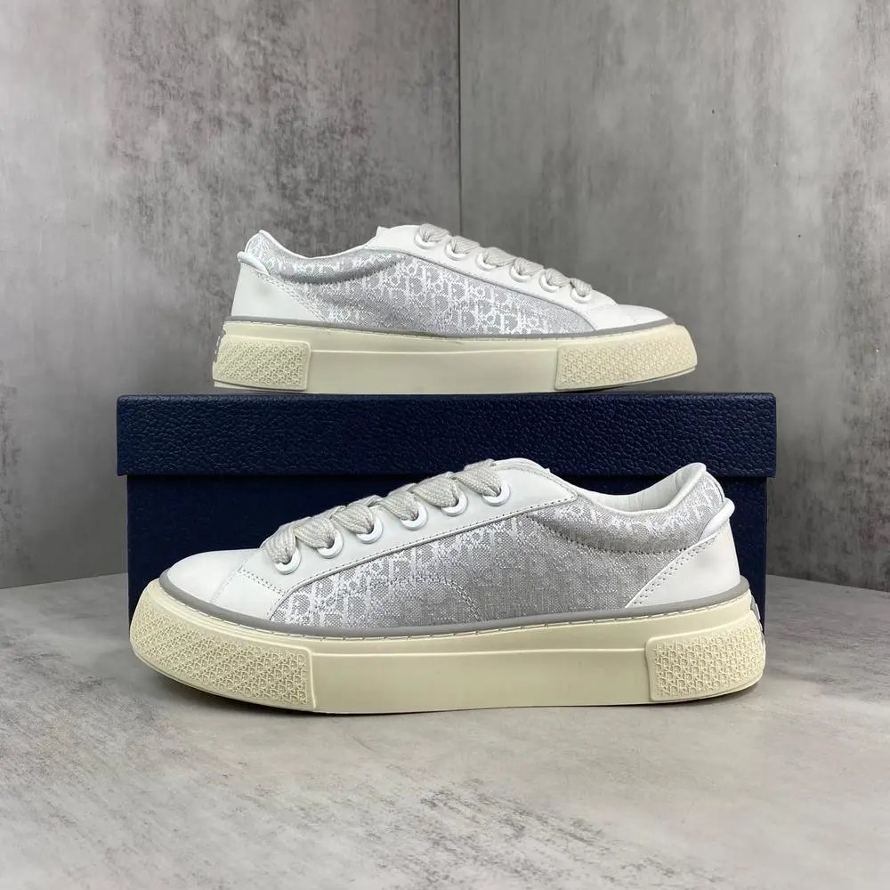 Dior Sneakers Low-top lace-up with embossed monogram panels — Style 4