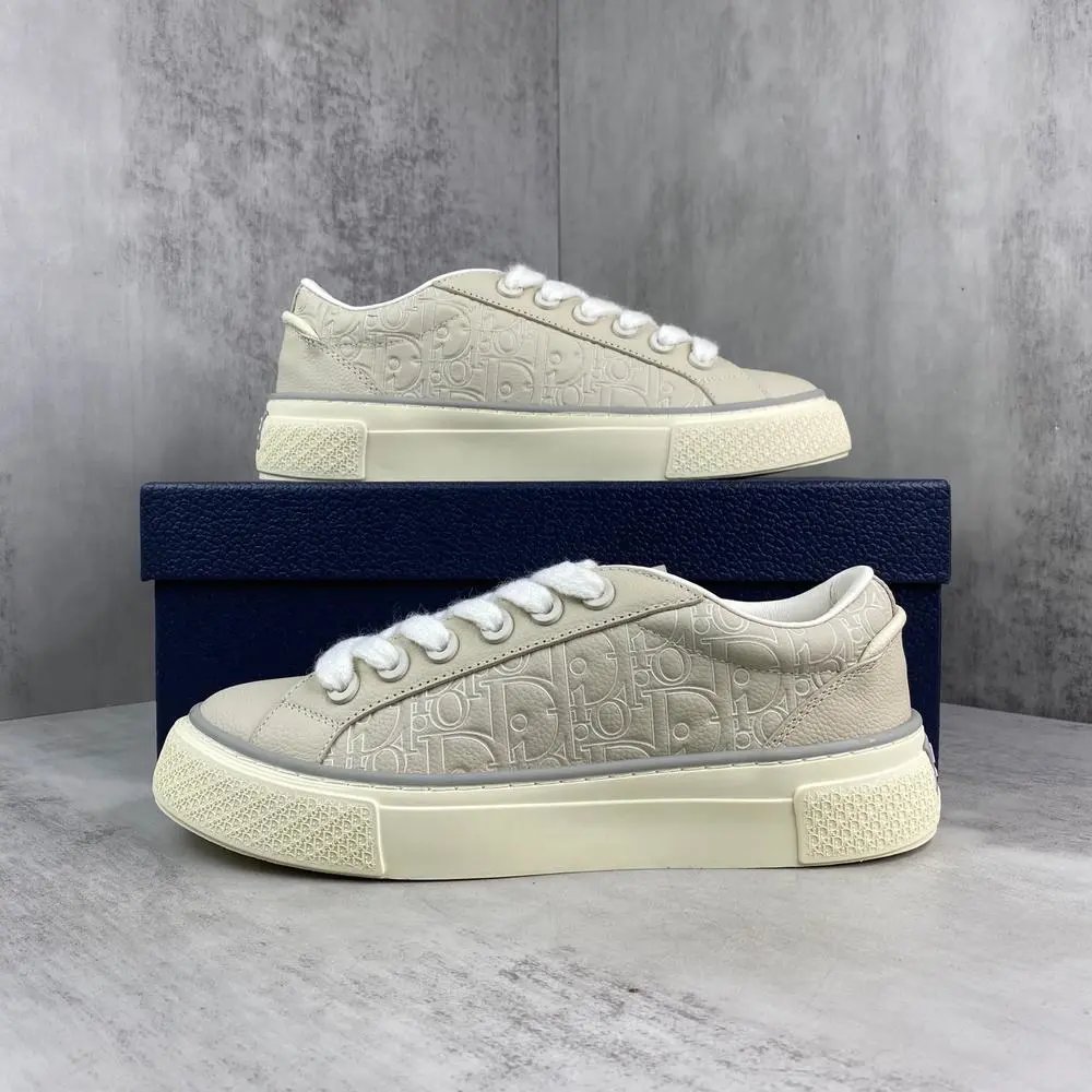 Dior Sneakers Low-top lace-up with embossed monogram panels image 5