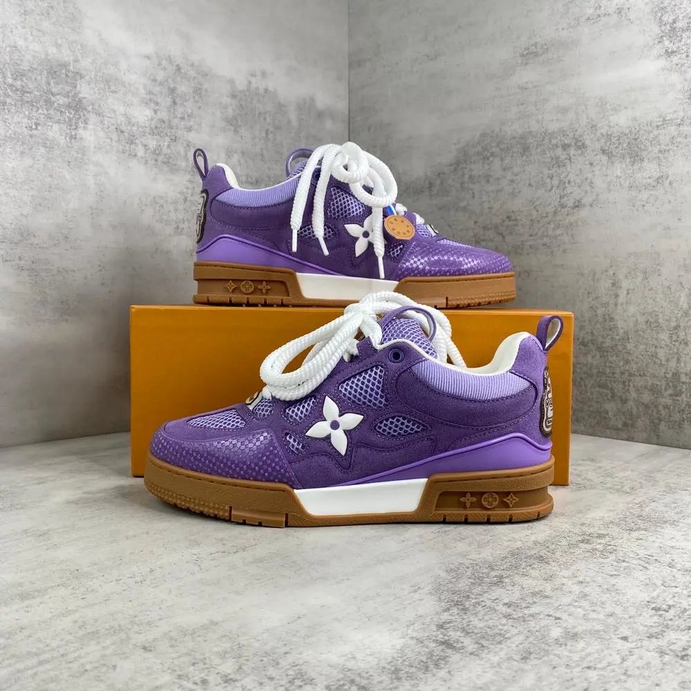 Louis Vuitton Sneakers High-Top Flower Monogram Design — Style 8